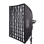 Fovitec - 1x 36x48 Rectangular Photography Softbox wBowens Mount S-Type Speedring Adapter - [Easy Set-up][Durable Nylon][Grid Included]