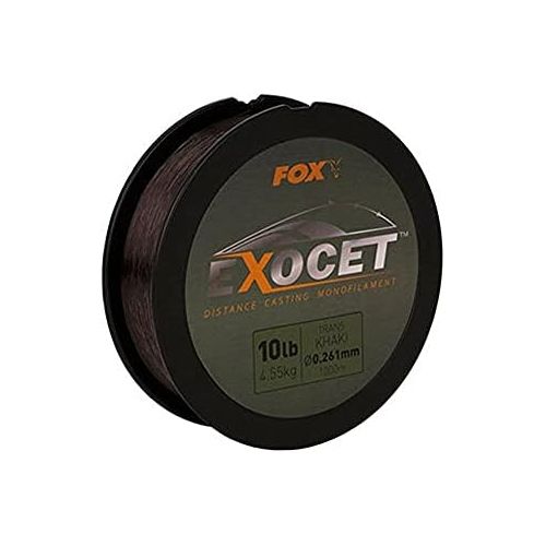  [아마존베스트]Fox Exocet Mono Trans Khaki Carp Line 1000 m Fishing Line Monofilament Line for Carp Fishing Cords for Carp