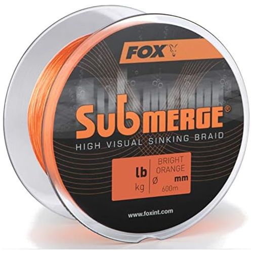  [아마존베스트]Fox Submerge high Visual orange Sinking Braid - 600m Karpfenschnur, Hauptschnur zum Karpfenfischen, geflochtene Angelschnur fuer Karpfen