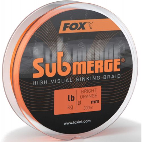  [아마존베스트]Fox Submerge High Visual Sinking Braid Orange 300 m Carp Line for Carp Fishing Braid