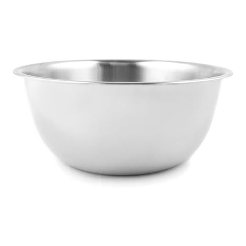  Fox Run Large Stainless Steel Mixing Bowl, 6.25-Quart, 11.75 x 5.5 inches, Metallic