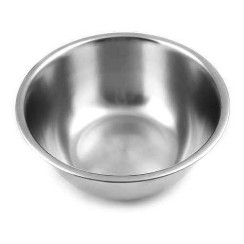  Fox Run Large Stainless Steel Mixing Bowl, 6.25-Quart, 11.75 x 5.5 inches, Metallic