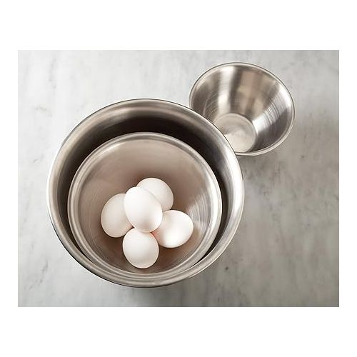  Fox Run Large Stainless Steel Mixing Bowl, 6.25-Quart, 11.75 x 5.5 inches, Metallic