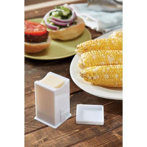 Fox Run Butter Spreader with Built-In Cover, Plastic