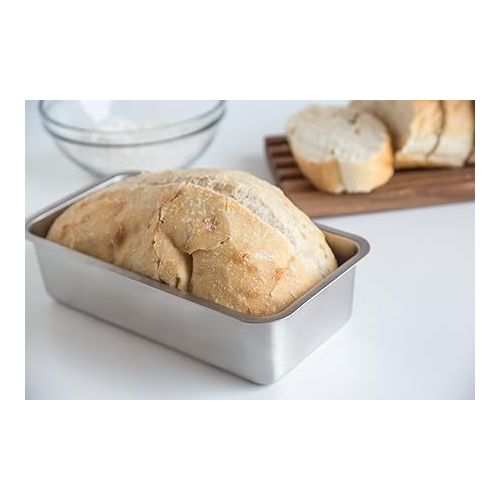  Fox Run Loaf Pan Stainless Steel Baking, 8.5 x 4.5 x 2.25 inches, Rectangular