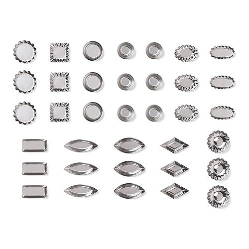  Fox Run 3620 Mini Tartlet Set, Tin Plated Steel, 36-Piece