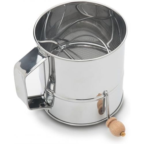  Fox Run Flour Sifter, Stainless Steel, 3-Cup