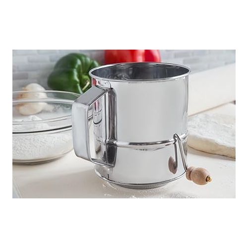  Fox Run Flour Sifter, Stainless Steel, 3-Cup