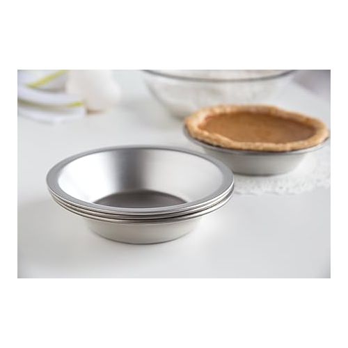  Fox Run Pie Pan Set, Tin-Plated Steel, 5-Inch, 4-Piece