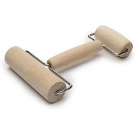 Fox Run Double Ended Pastry and Pizza Roller, Wood 1.25 x 4.5 x 7 inches