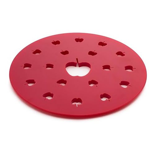  Fox Run Apple Pie Top Cutter, Plastic, Red , 9.5 x 9.5 x 0.25 inches