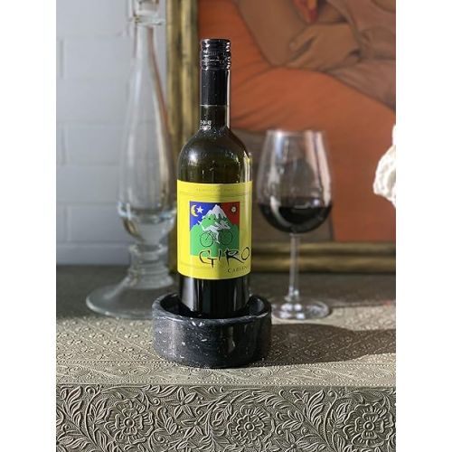  Fox Run 48757 Black Marble Wine Stand, 5 x 5 x 2 inches
