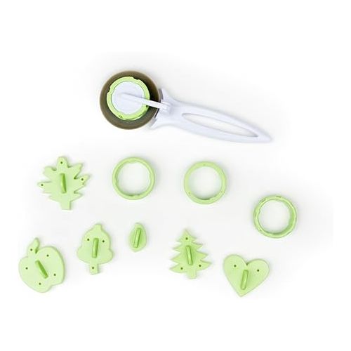  Fox Run Pie Top Cutters and Decorating Kit, 11-Piece Set, Green