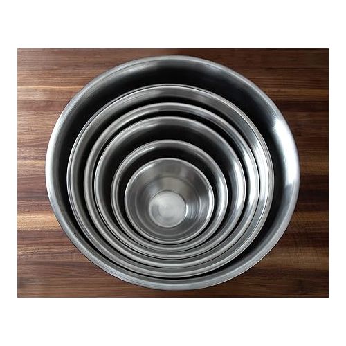  Fox Run Brands 2.75-Quart Stainless Steel Mixing Bowl, 9 x 9 x 4 inches, Metallic