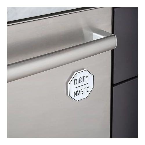  Fox Run - 5935 Fox Run Clean or Dirty Dishwasher Magnet, 2.5 x 2.5 x 0.25 inches, White