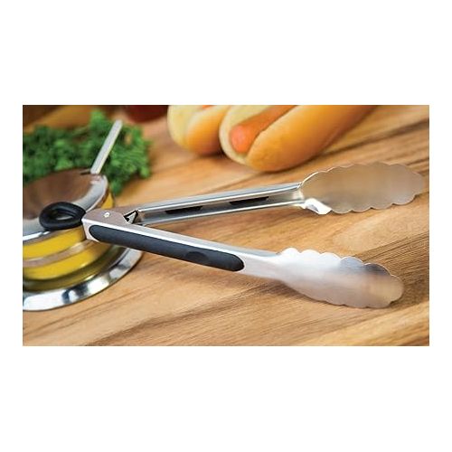  Fox Run Stainless Steel Locking Tongs, 9