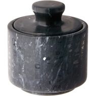 Fox Run Marble Salt Cellar, Black 3 x 3 x 3 inches