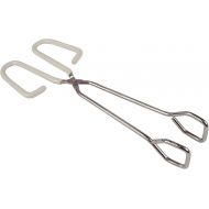 Fox Run Tongs with Straight Ends, 1.25 x 3.75 x 10 inches, Metallic