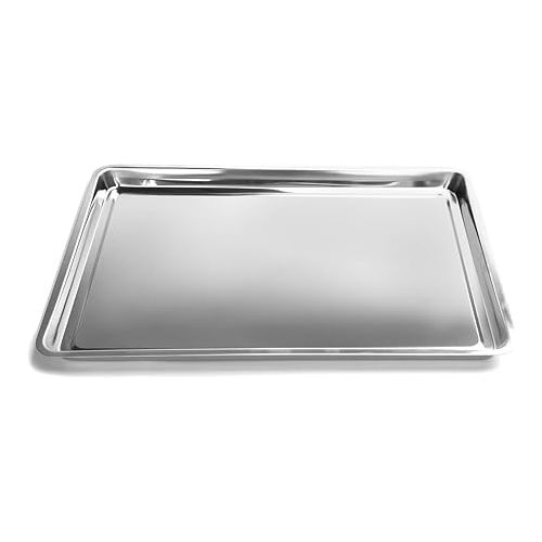  Fox Run Stainless Steel Jelly Roll Pan & Cookie Baking Sheet, 16.25 x 11.25 x 0.75 inches