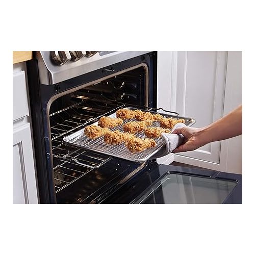  Fox Run Stainless Steel Cooling Rack, 12 x 17 x 1 inches, Metallic