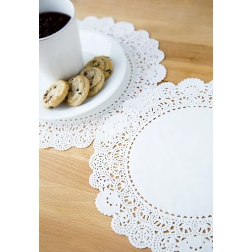  Fox Run 7373 Paper Lace Doilies, 10-Inch, Pack of 12,White