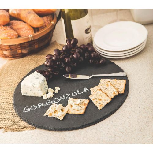  Fox Run Slate Cheese Board, Round