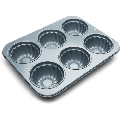  Fox Run Fluted Muffin Pan, 14 x 10.5 x 2 inches, Metallic: Wilton Muffin Pan: Kitchen & Dining