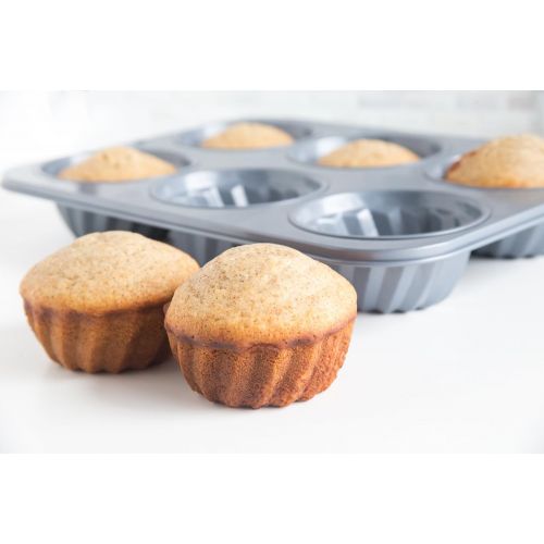  Fox Run Fluted Muffin Pan, 14 x 10.5 x 2 inches, Metallic: Wilton Muffin Pan: Kitchen & Dining