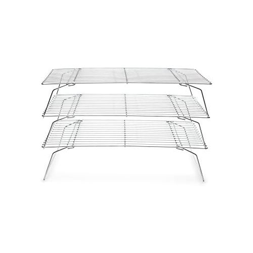  Fox Run 4698 Stackable Cooling Rack Set, Chrome, 3-Piece: Cooling Rack Stainless Steel: Kitchen & Dining
