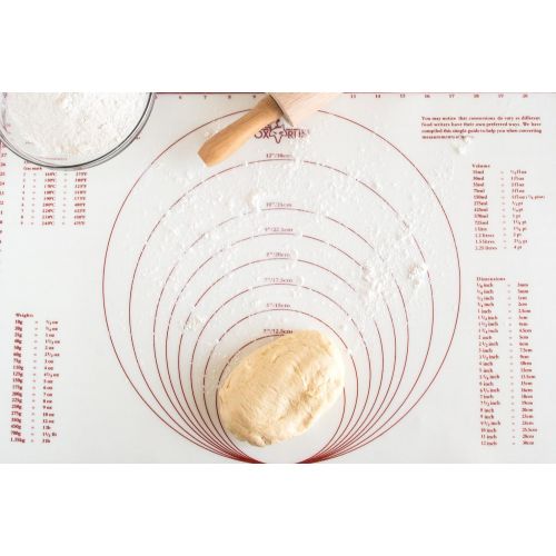  Fox Run 4724 Pastry/Baking Mat with Measurements, Silicone: Measuring Tools: Kitchen & Dining