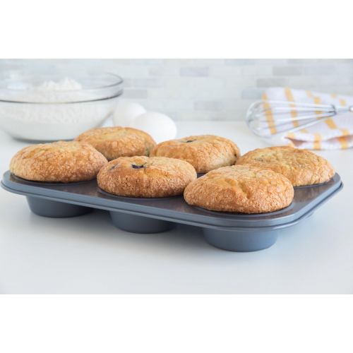  Fox Run 4454 Muffin Pan, 6-Cup, Preferred Non-Stick: Kitchen & Dining