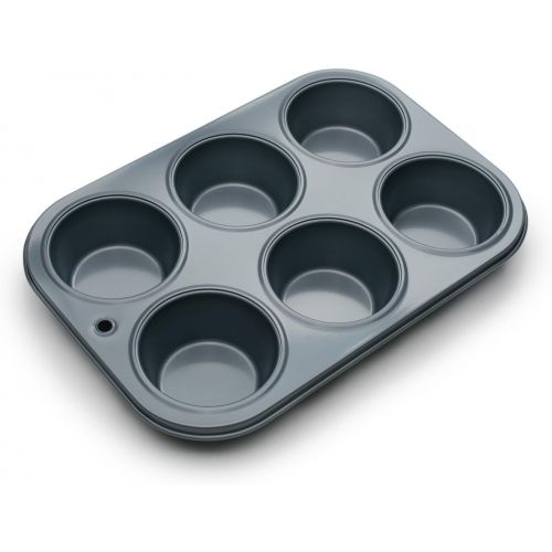  Fox Run 4454 Muffin Pan, 6-Cup, Preferred Non-Stick: Kitchen & Dining