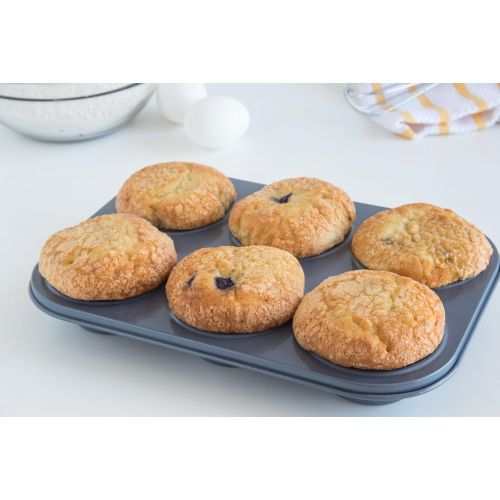  Fox Run 4454 Muffin Pan, 6-Cup, Preferred Non-Stick: Kitchen & Dining