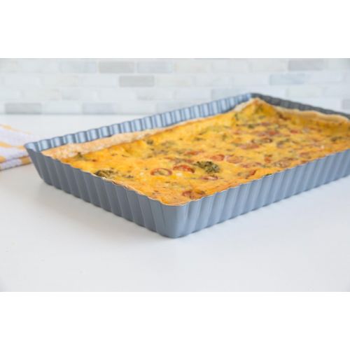  Fox Run 44505 Rectangular Loose Bottom Tart/Quiche Pan, Preferred Non-Stick, 11-Inch: Kitchen & Dining