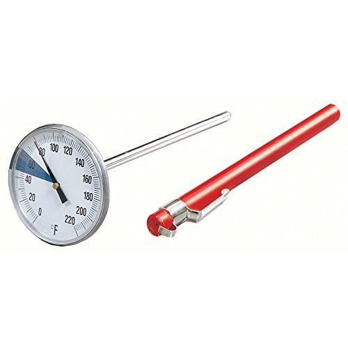  Fox Run Instant-Read Thermometer with Storage Sleeve, 5.75 x 1.75 x 1.75 inches, Red: Kitchen Tool Sets: Kitchen & Dining