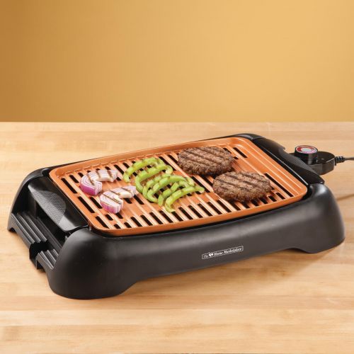  Fox Valley Traders NonStick Ceramic Copper 13 Countertop Electric Grill by HMP