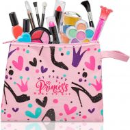 [아마존 핫딜] [아마존핫딜]FoxPrint My First Princess Make Up Kit - 12 Pc Kids Makeup Set - Washable Pretend Makeup For Girls - These Makeup Toys for Girls Include Everything Your Princess Needs To Play Dress Up - Co