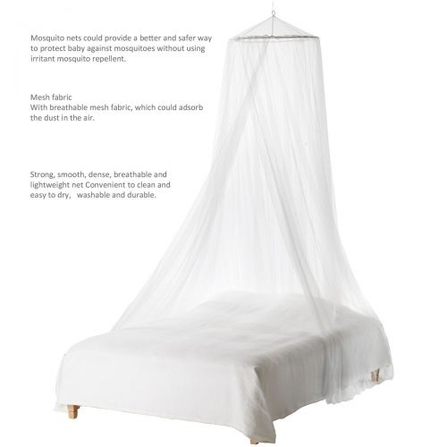  [아마존베스트]Mosquito Net - Foxnovo Toddler Bed Crib Canopy Mosquito Netting (White)