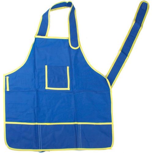  [아마존베스트]Foxnovo Children Kids Waterproof Art Craft Apron Smock for DIY Painting Drawing (Blue)