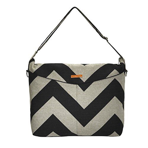  [아마존베스트]Foxy Vida Diaper Bag, Black Denton