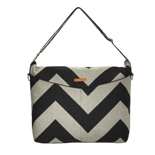  [아마존베스트]Foxy Vida Diaper Bag, Black Denton