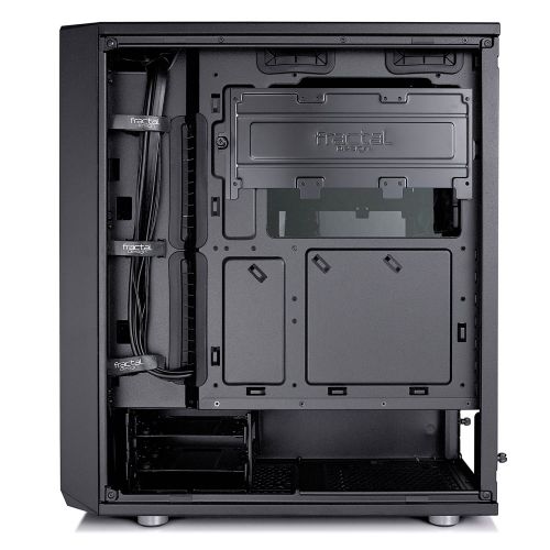  Fractal Design Meshify C - Dark TG FD-CA-MESH-C-BKO-TG Black ATX Mid Tower Computer Case ATX Power Supply
