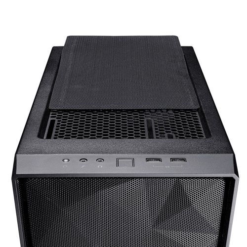  Fractal Design Meshify C - Dark TG FD-CA-MESH-C-BKO-TG Black ATX Mid Tower Computer Case ATX Power Supply