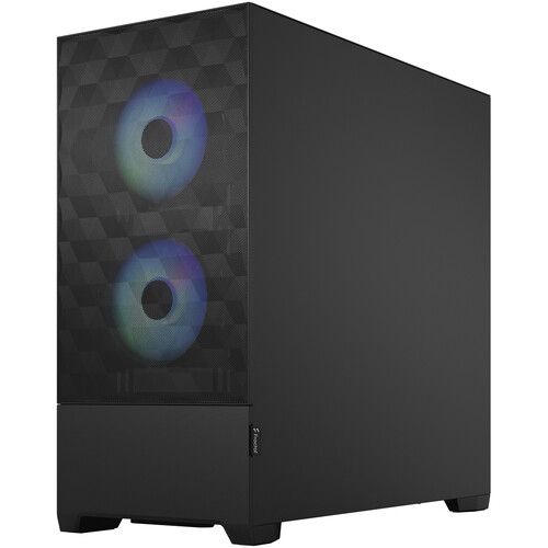  Fractal Design Pop Air RGB Mid-Tower Case (Black Tempered Glass, Clear Tint)