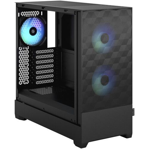  Fractal Design Pop Air RGB Mid-Tower Case (Black Tempered Glass, Clear Tint)