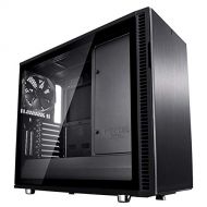 Fractal Design FD-CA-DEF-R6C-BKO-TGL Computer Case Define R6 USB-C Blackout TG No Power Supply ATX Mid Tower Window (Black)