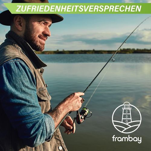  [아마존베스트]Frambay Braided Fishing Line with Strong 4-Fold Braiding, Braided and Flexible Fishing Line - 150 m