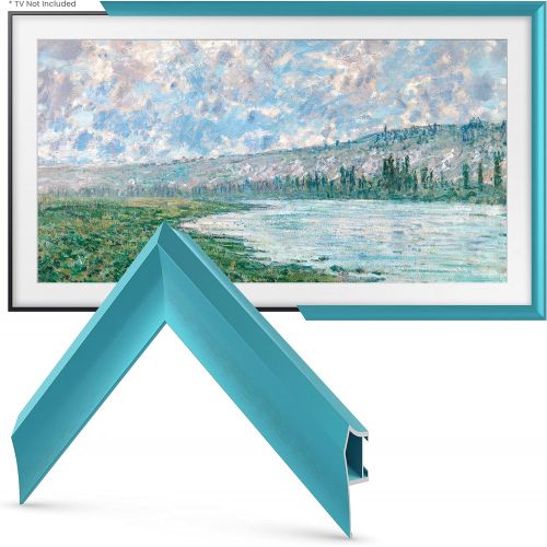  Frame My TV Deco TV Frames Alloy Prismatic - Turquoise Bezel Compatible ONLY with Samsung The Frame TV (50, Fits 2021-2022 Frame TV)