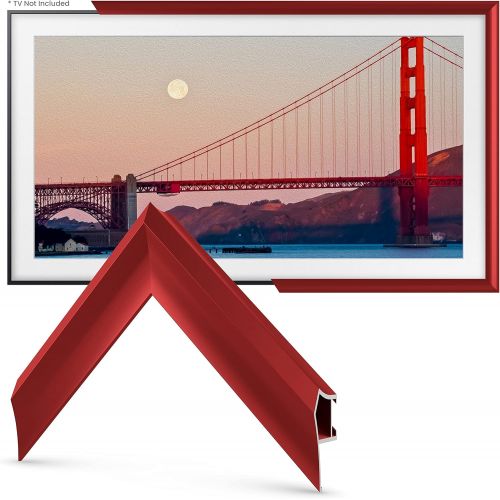  Frame My TV Deco TV Frames Alloy Prismatic - Candy Red Bezel Compatible ONLY with Samsung The Frame TV (65, Fits 2021-2022 Frame TV)