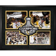 Frameworth Pittsburgh Penguins - 16x20 Frame 4-Player Logo Print 2017 Stanley Cup